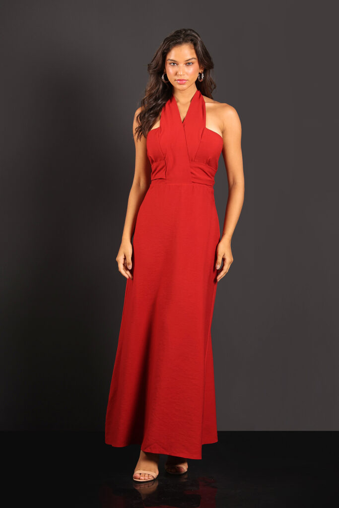 Vestido Longo Frente Única