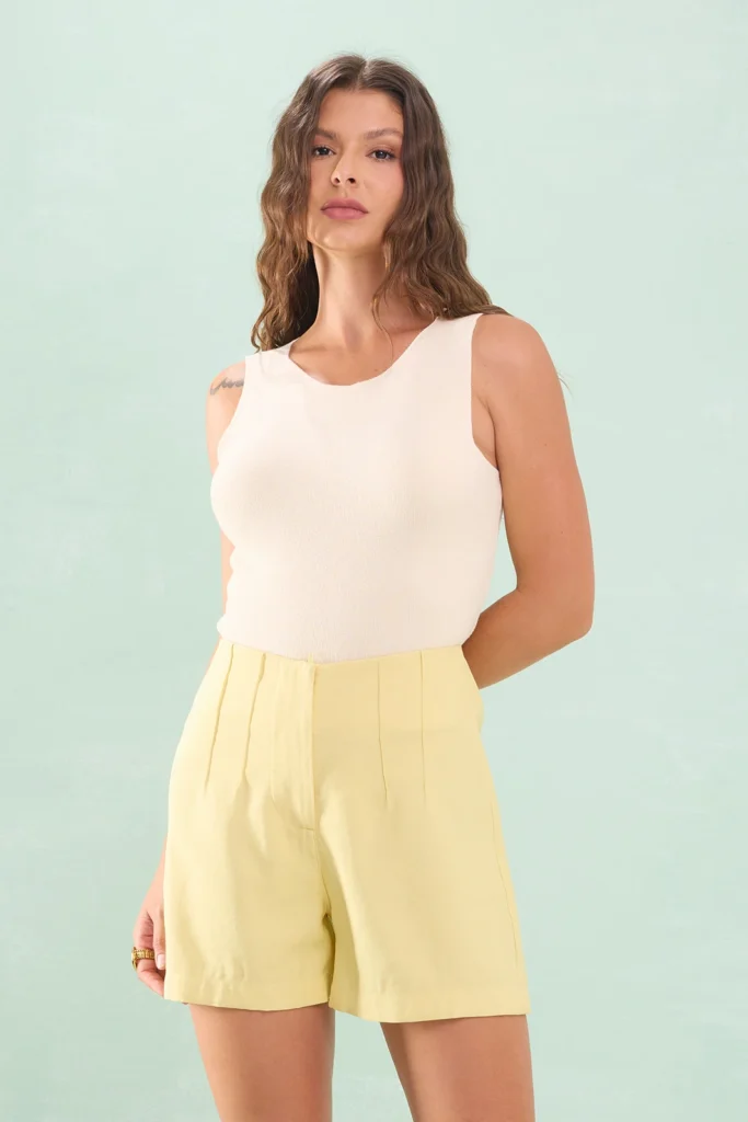 Short Pences Dupla Viscose