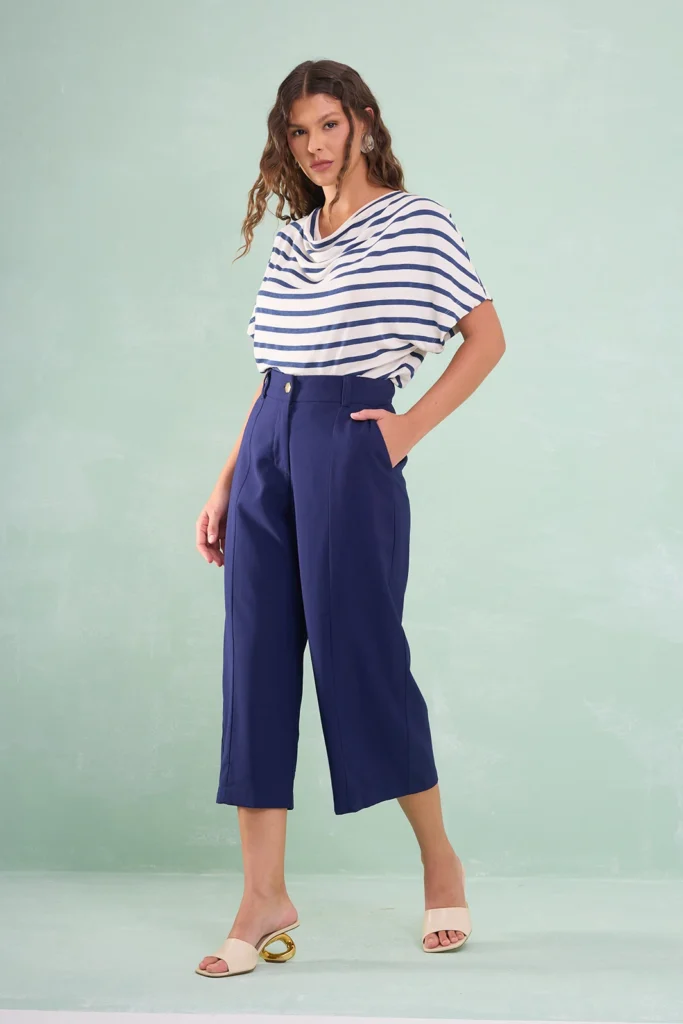 Calça Pantacourt Alfaiataria