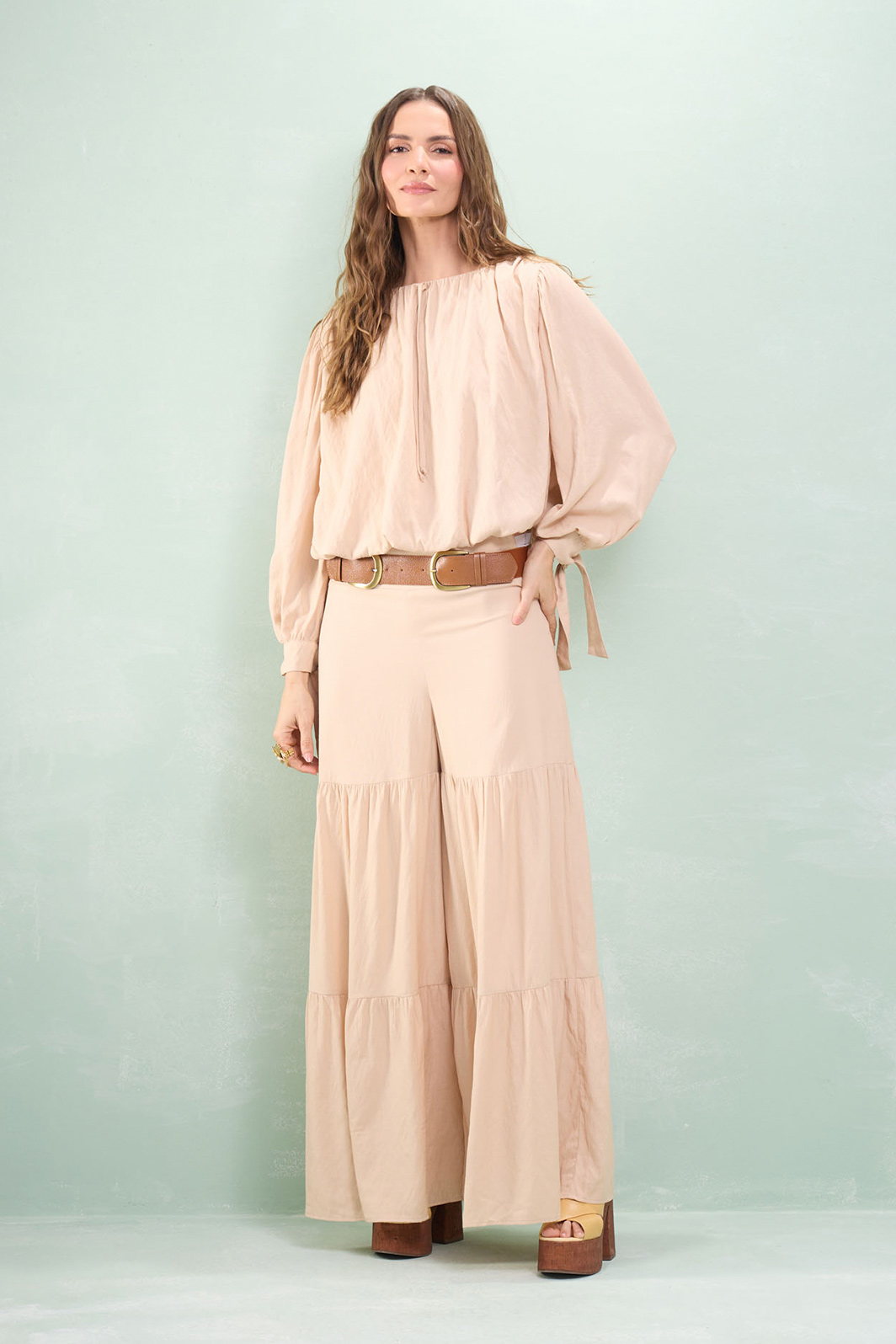 Calça Pantalona Três Marias Viscocrepe