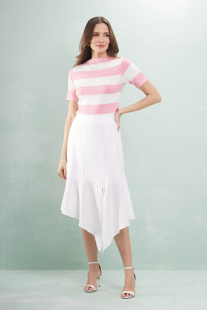 Blusa T-shirt Listra Tricot