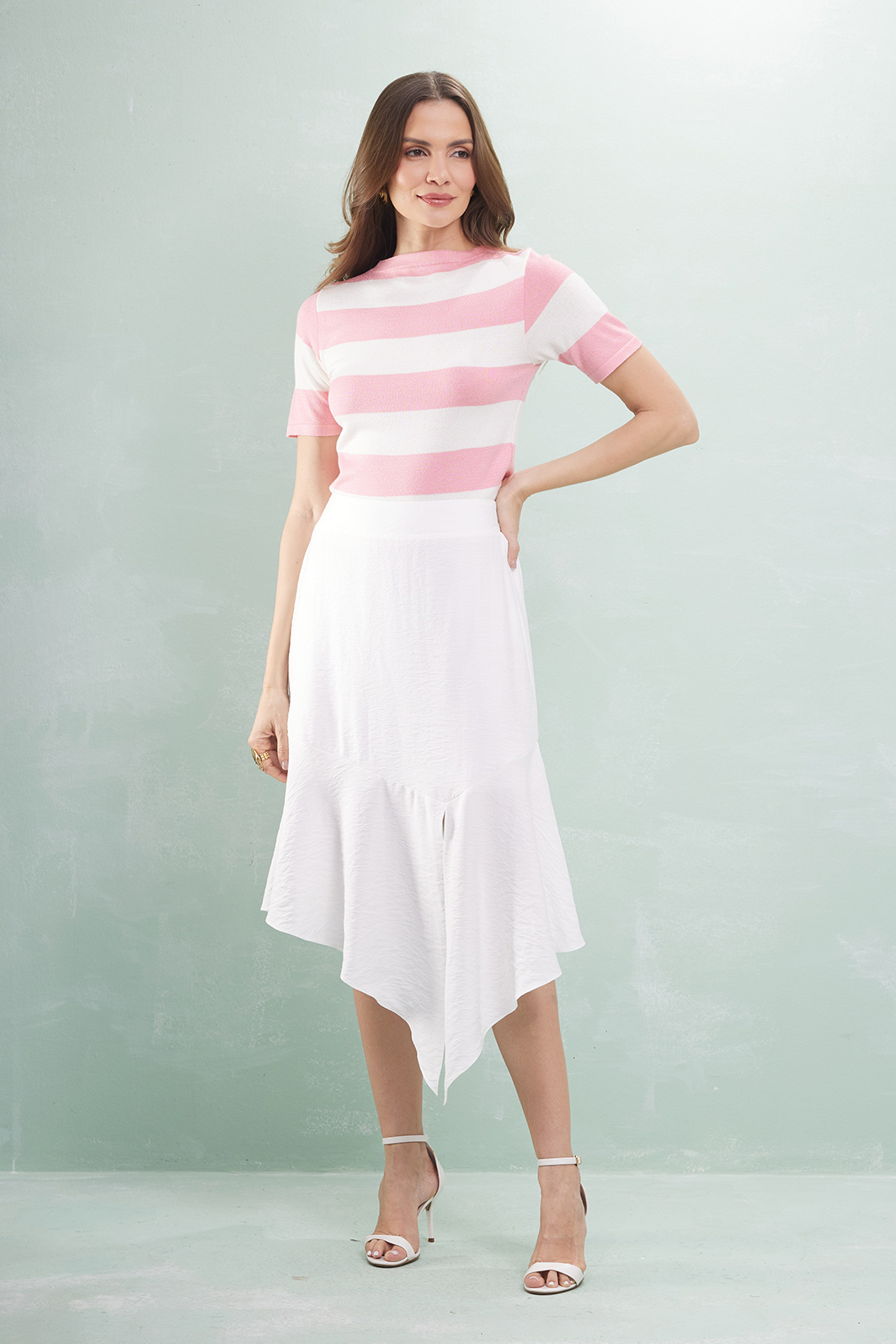 Blusa T-shirt Listra Tricot