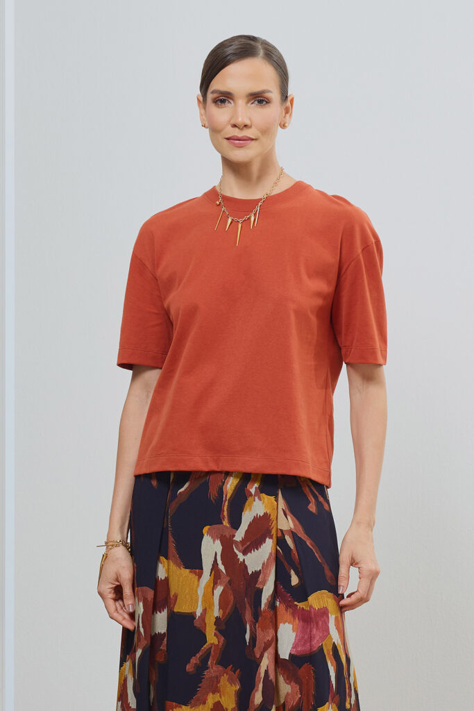 Blusa Cava Descolada Malha Cotton