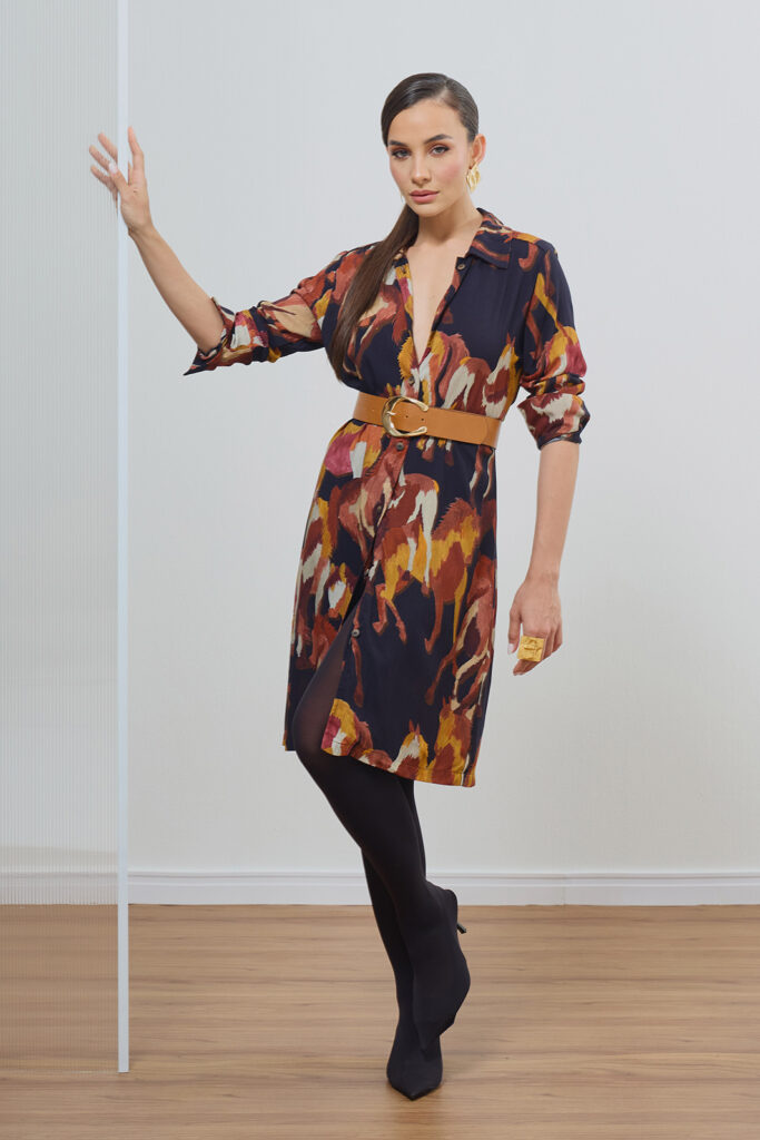 Vestido Chemise Viscose