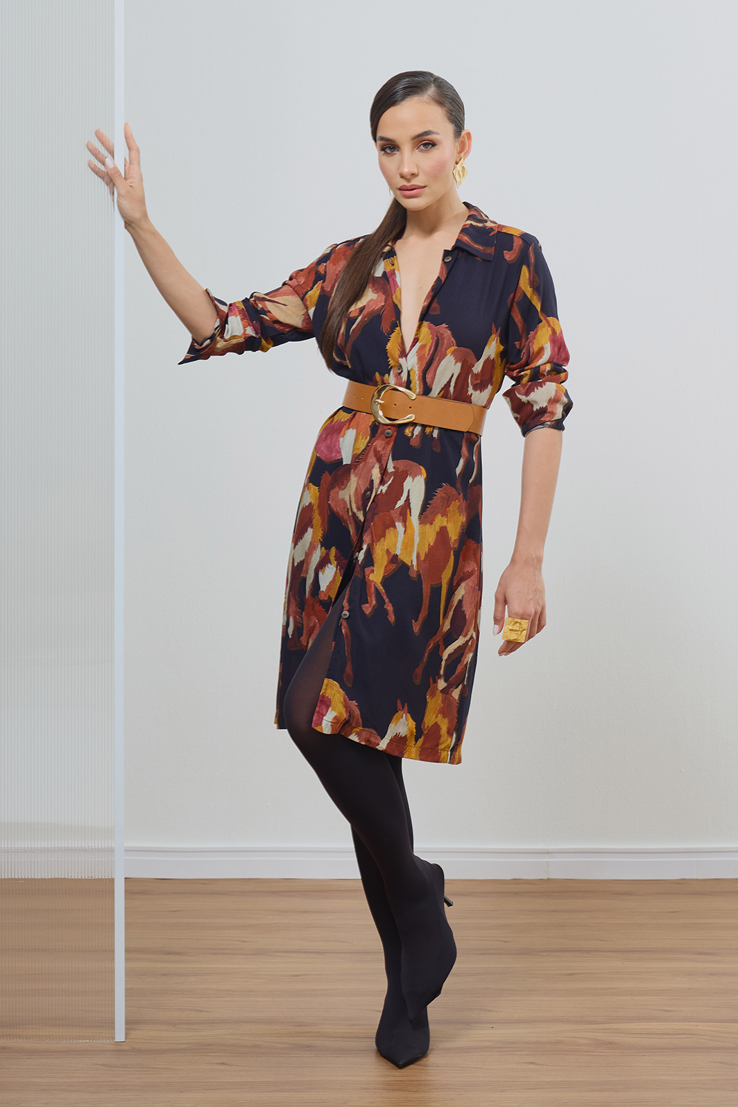 Vestido Chemise Viscose