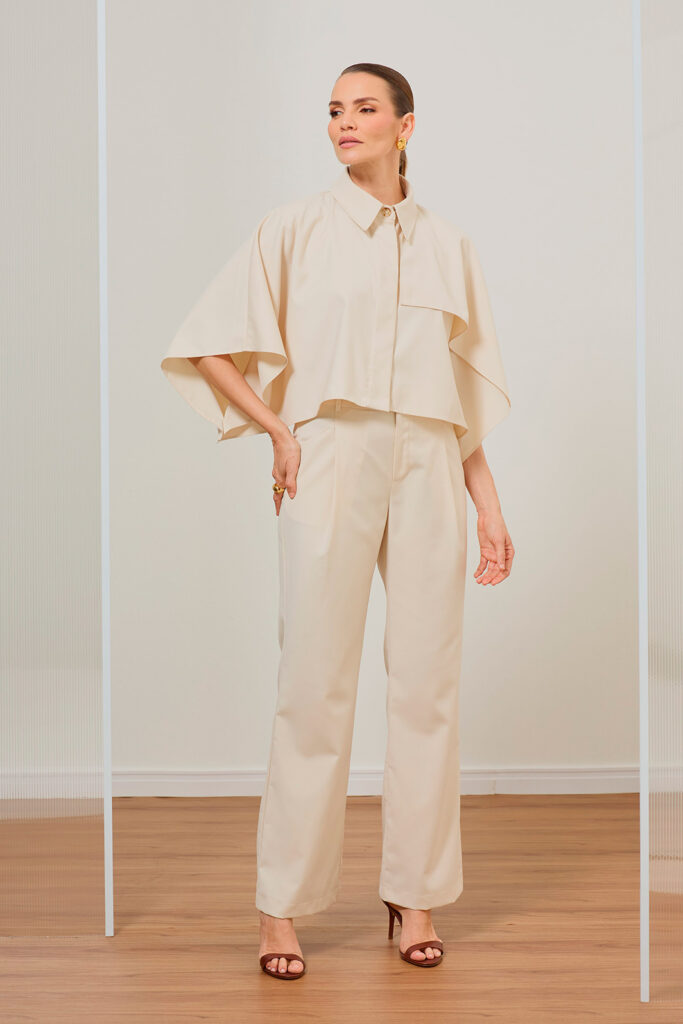 Calça Bolso Diagonal Alfaiataria