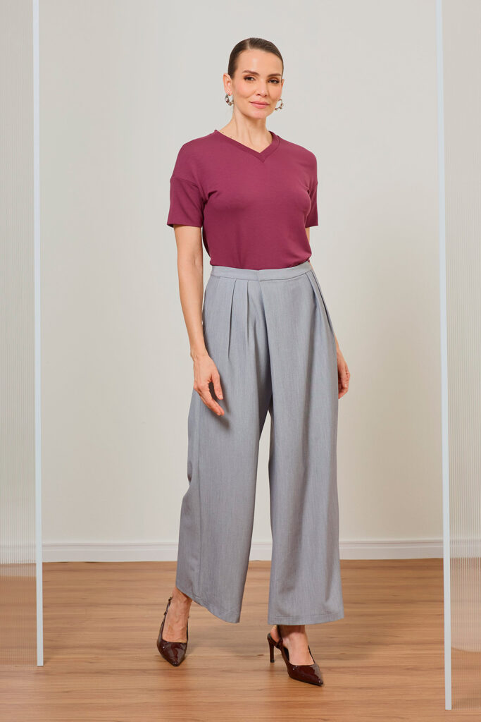 Blusa Decote V Moletinho