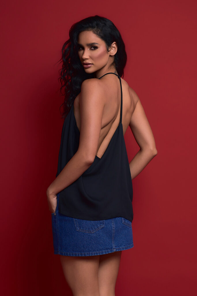 Blusa Jogo de Alças Crepe
