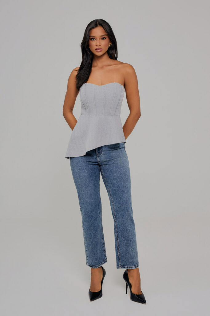 Calça Jeans Reta