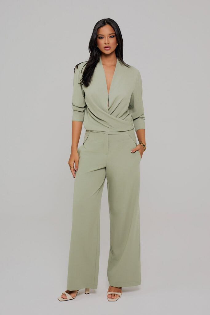 Calça Pala Larga Alfaiataria Poliviscose