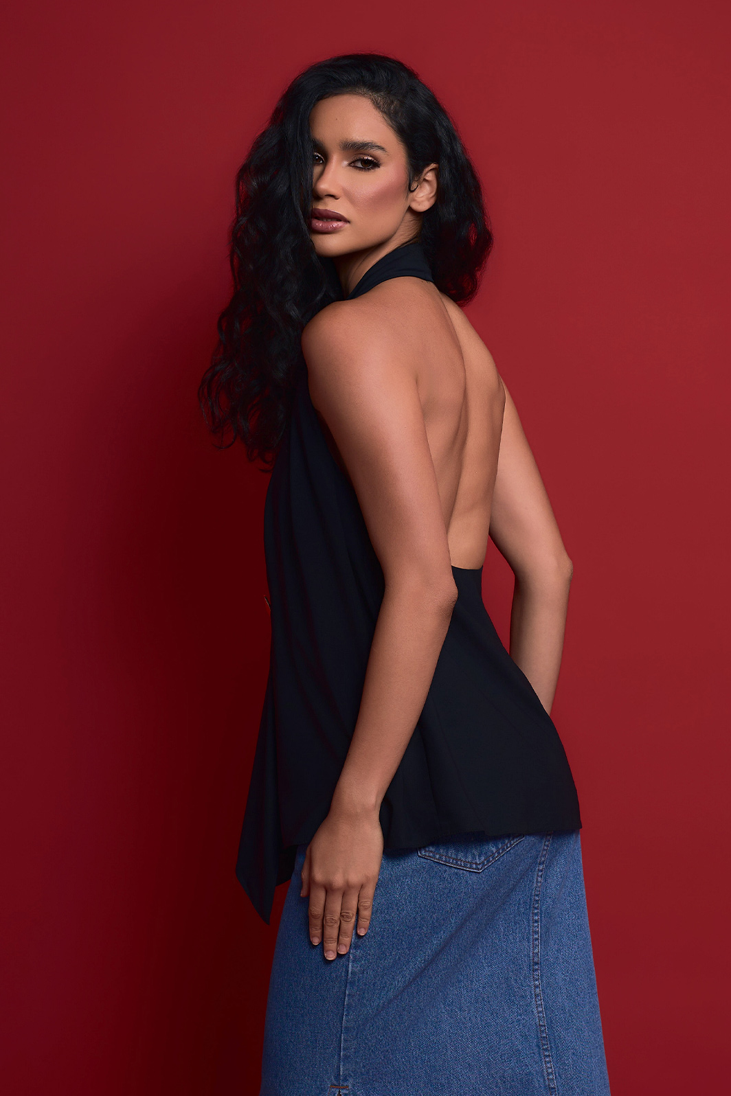 Blusa Frente Única Com Botão Crepe