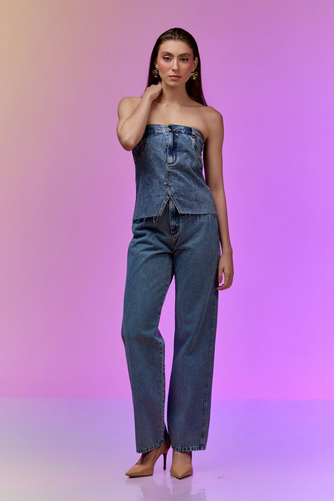 Calça Jeans Reta