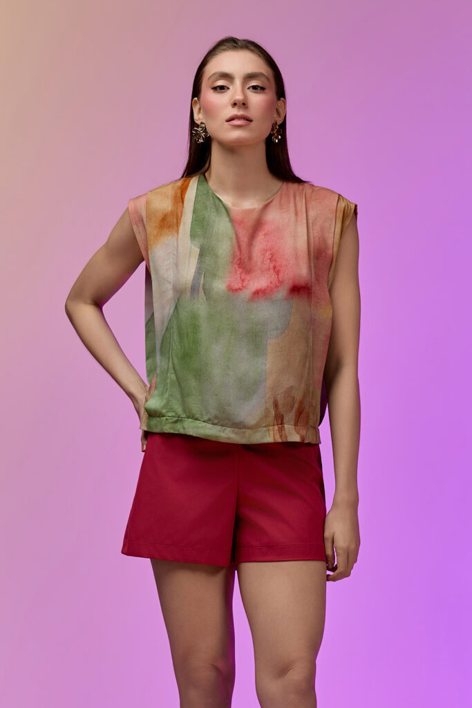 Blusa Pregas Laterais Viscose