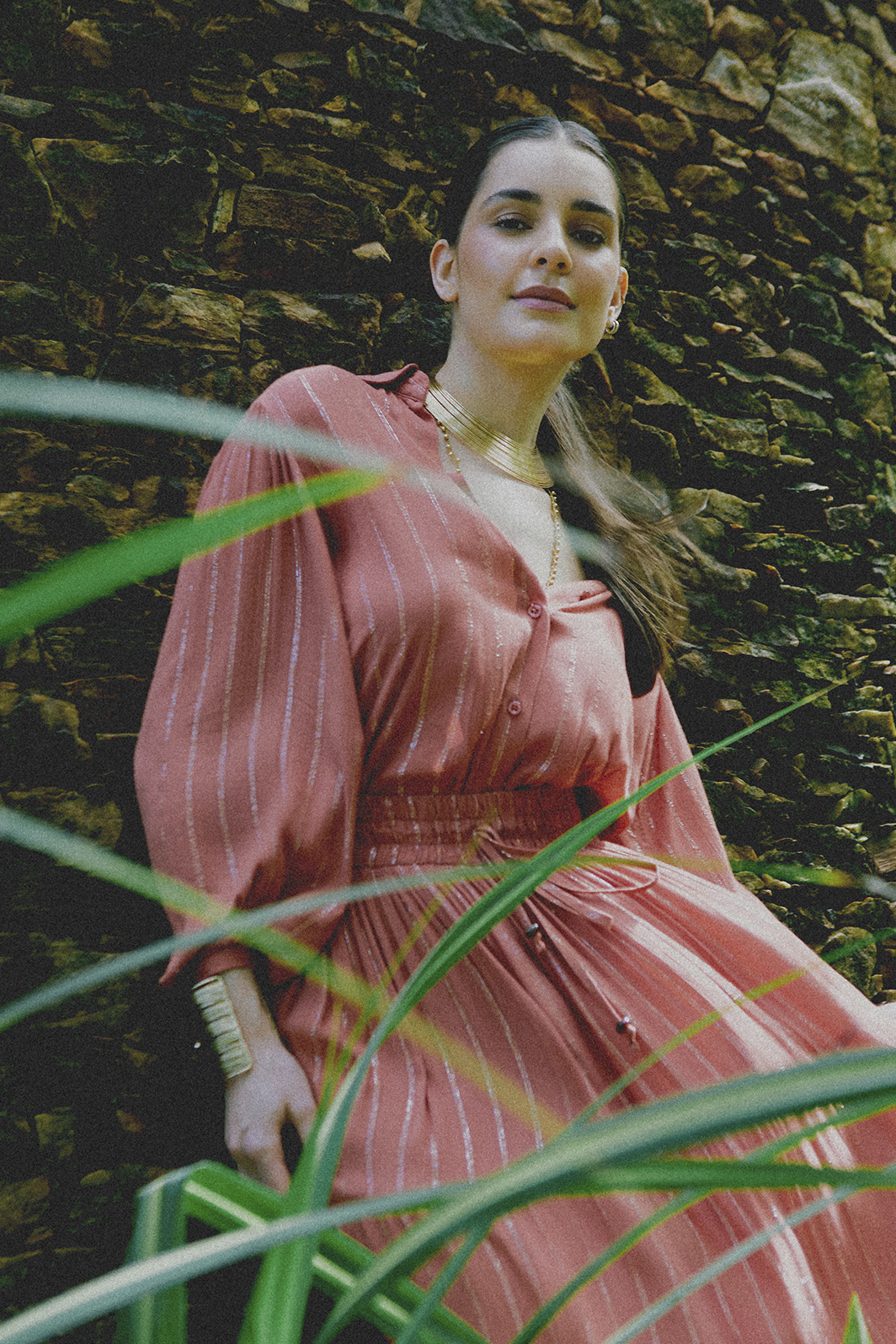 Camisa Manga Longa Viscose Com Lurex